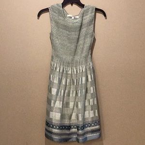 Max Studio light green and blue lightweight dress size medium